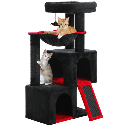 Large Cat Tree for Indoor Cats Multi-Level Cat Tower with Spacious Condos Sisal Scratching Pad