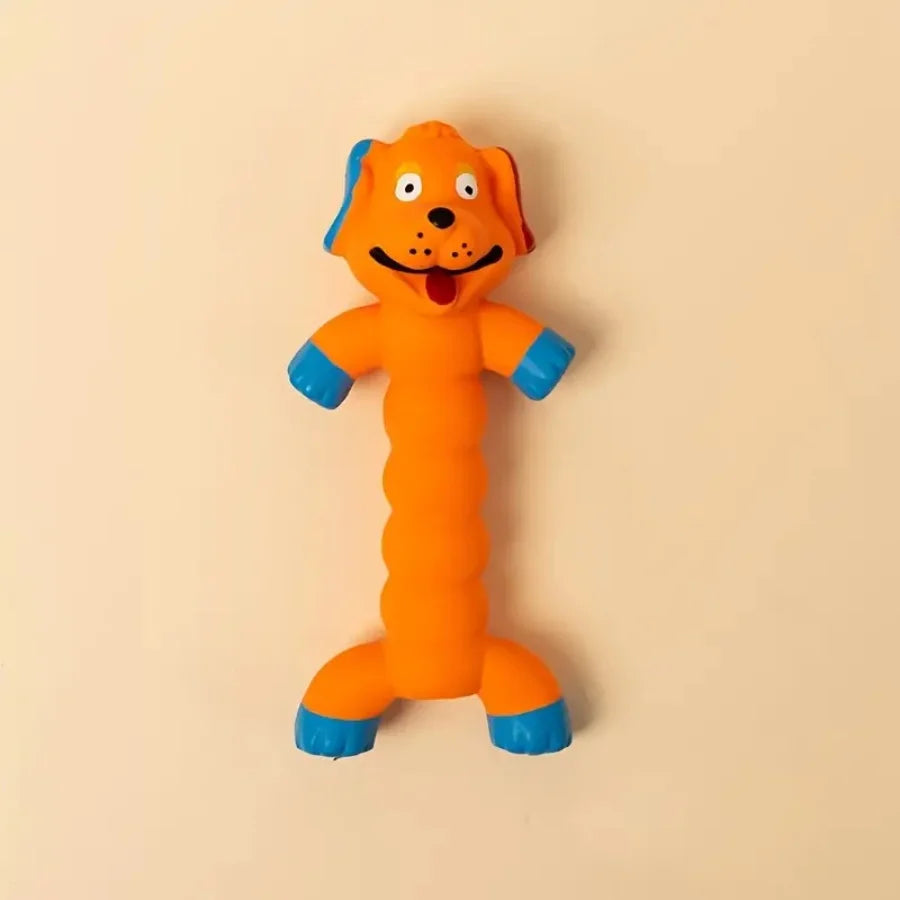Dog Squeaky Toy,  Latex Teeth Cleaning Chew Toy Self-Play Interactive Puppy Pet Durable