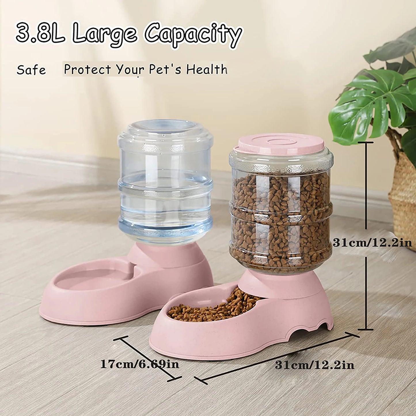 Automatic Water Dispenser Large Capacity Pet Feeder Small Dog Food Bowl