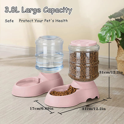 Automatic Water Dispenser Large Capacity Pet Feeder Small Dog Food Bowl