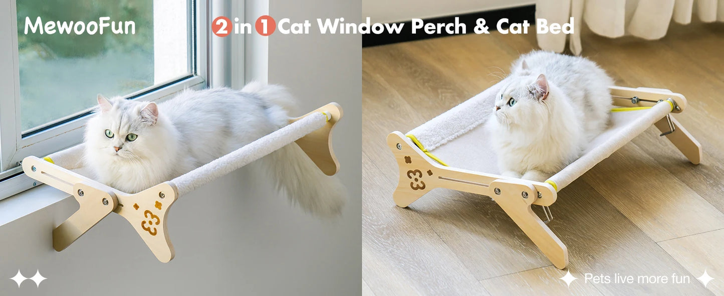 2 in 1 Cat Window or Floor Hammock