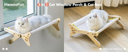 2 in 1 Cat Window or Floor Hammock