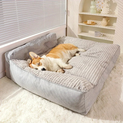 Plush Dog Bed, Non-Slip Winter Warm