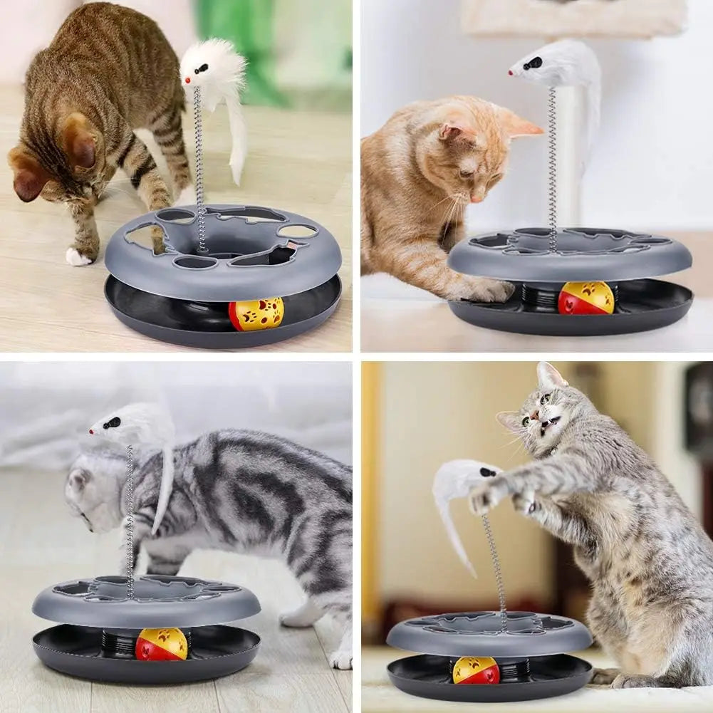 Interactive Cat Toy Roller Track