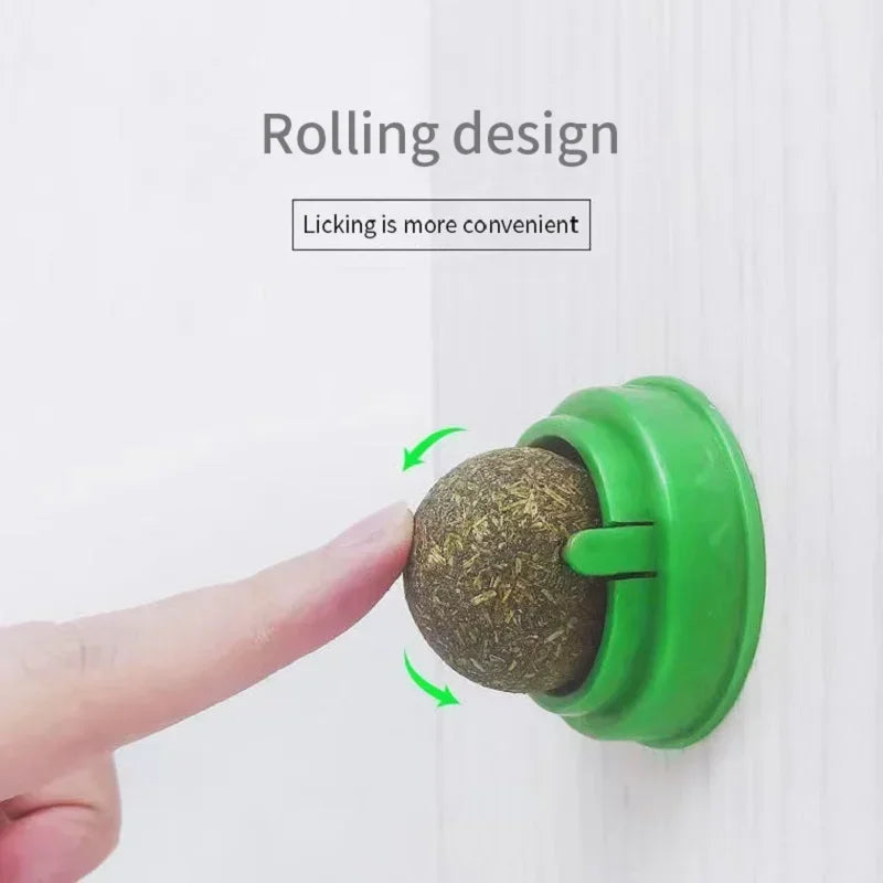 The Catnip Cat Wall Stick-on Ball