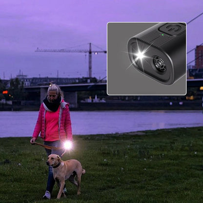 Ultrasonic Dog Bark Deterrent Device Long Range Rechargeable with LED Flashlight