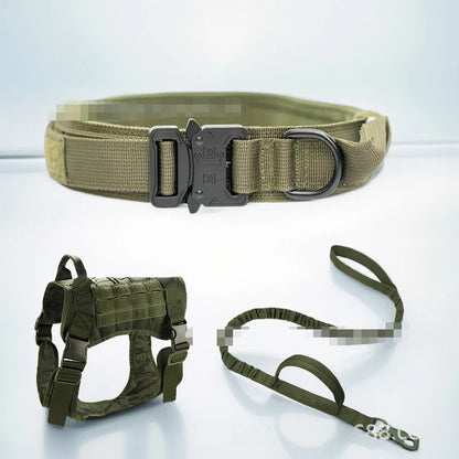 Tactical Dog Collar & Harness & Leash