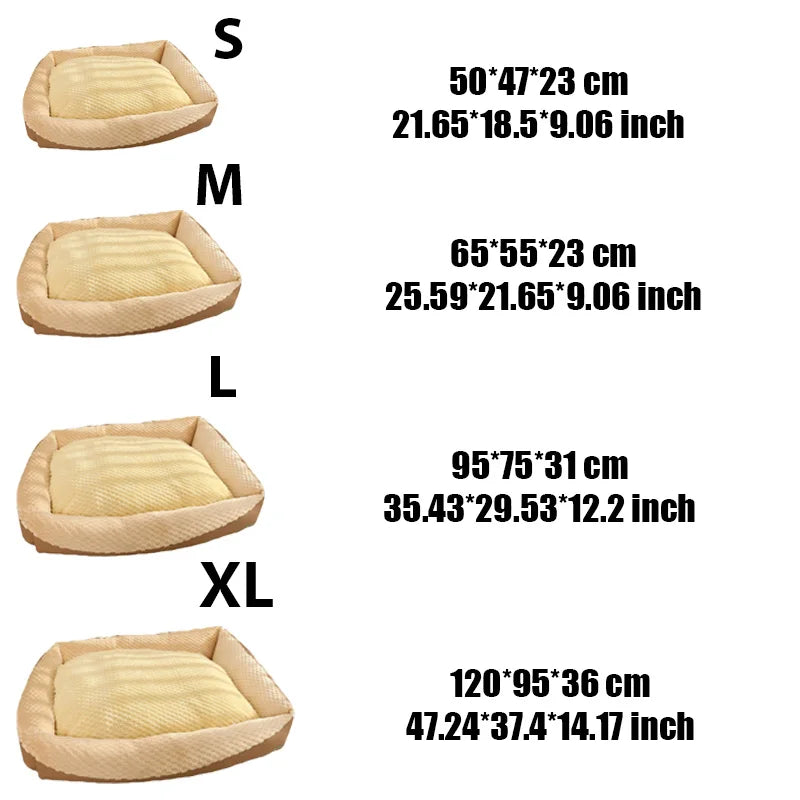 Comfortable and Soft Rectangular Pet Bed,