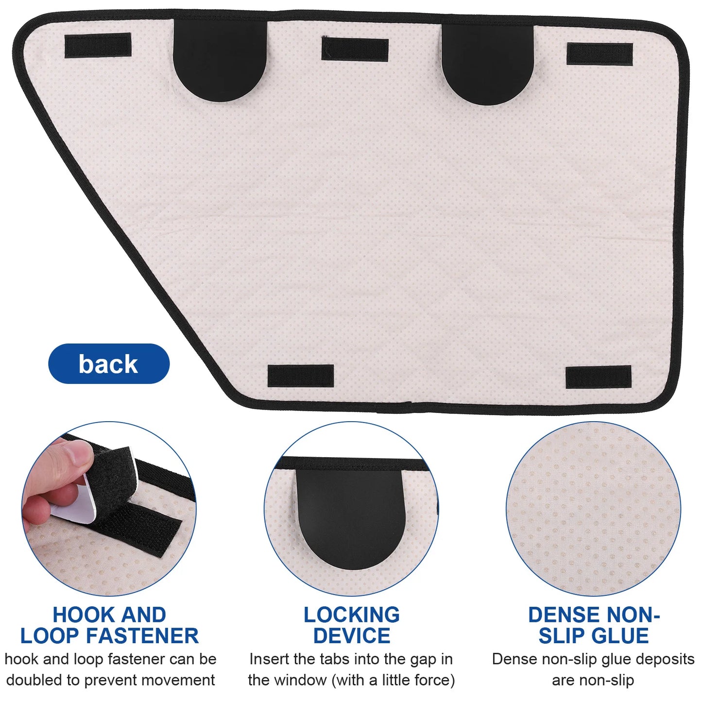 2Pcs Oxford Waterproof Car Door Cover for Dog Anti-Scratch