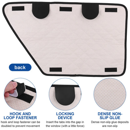2Pcs Oxford Waterproof Car Door Cover for Dog Anti-Scratch