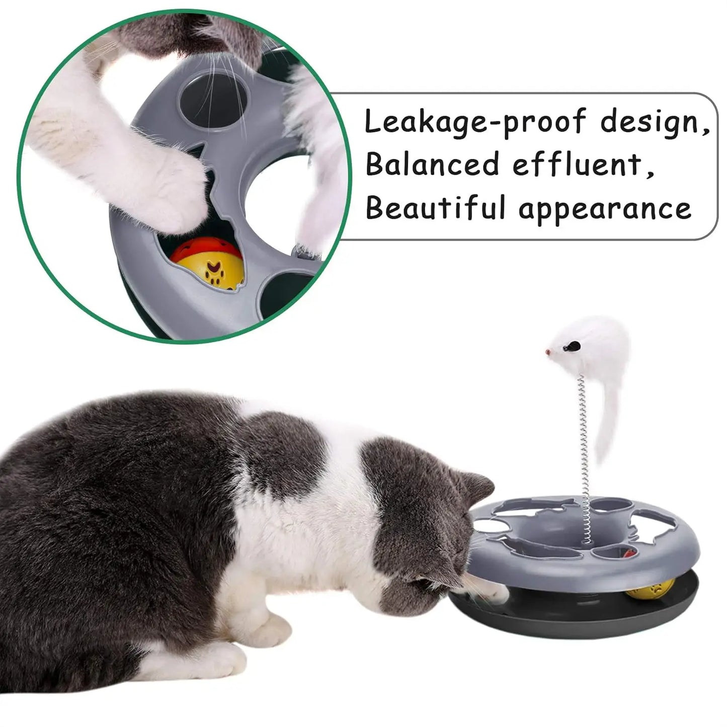 Interactive Cat Toy Roller Track