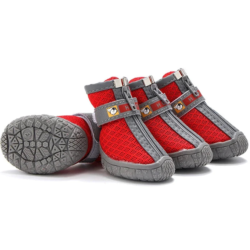 Dog Shoes Non-Slip Soles Thick Plush Protection Shoes Warm, Breathable Climbing Booties