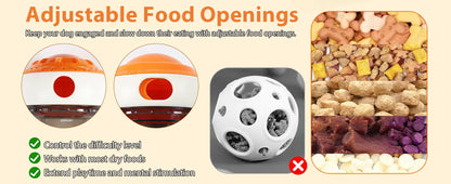 Interactive dog toys for small dogs - Adjustable Treat Dispensing Ball