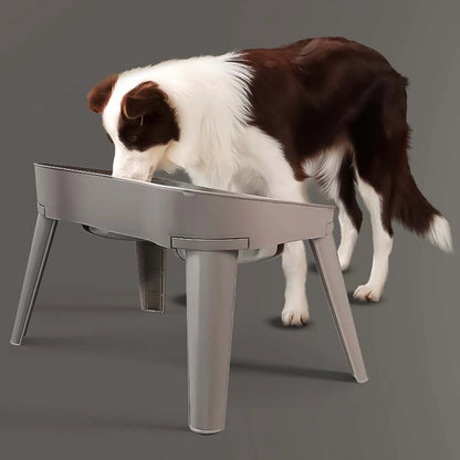 Raised Stand Elevated Dog Feeder Non-Slip and No Spill Design, Suitable for Improve Posture and Comfort