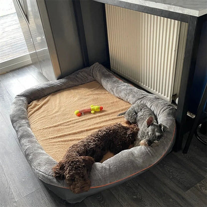 Jumbo Large Orthopedic Dog Bed Memory Foam, Bolster Couch Removable Cover