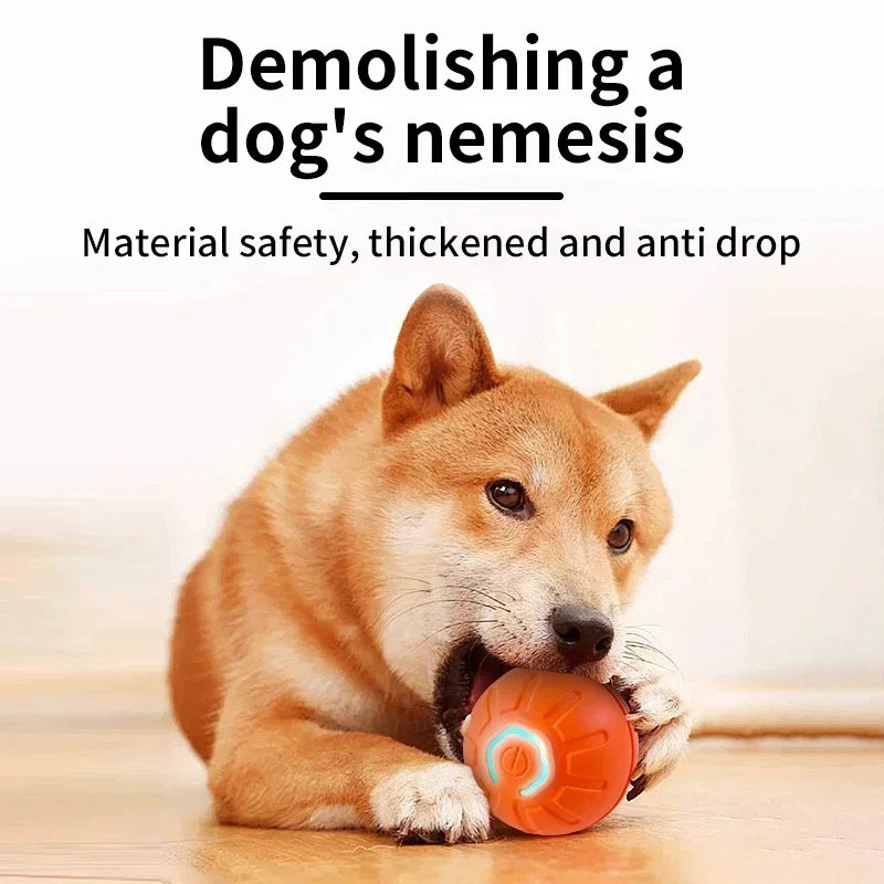 Smart Dog Toy Ball Electronic Interactive Pet Toy Moving Ball USB Automatic