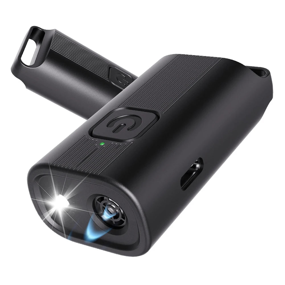 Ultrasonic Dog Bark Deterrent Device Long Range Rechargeable with LED Flashlight