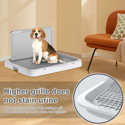 Dog Potty Training Tray with Pee Wall Pan
