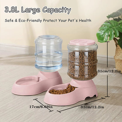 Automatic Water Dispenser Large Capacity Pet Feeder Small Dog Food Bowl