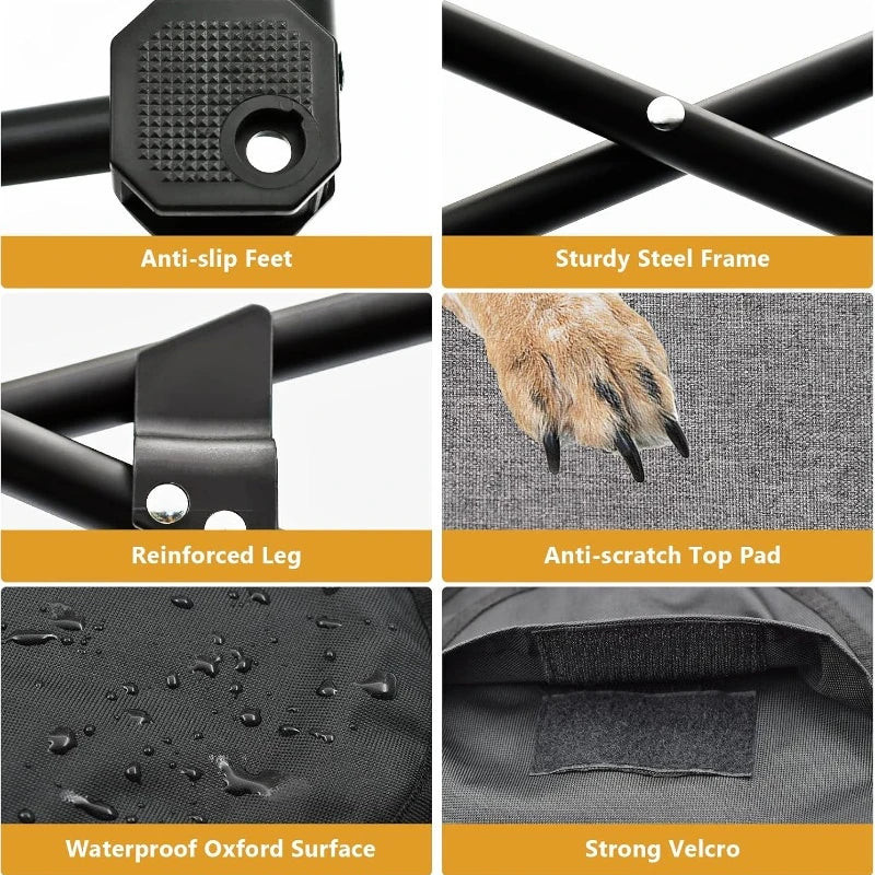 Elevated Dog Portable Cot, Folding, Padded comes with a Carrying Bag Included