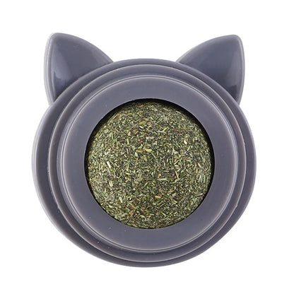 Rotatable Cat Cleaning Toy Self-Adhesive Catnip Balls Toy