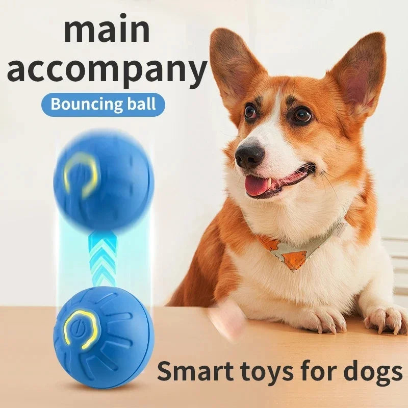 Smart Dog Toy Ball Electronic Interactive Pet Toy Moving Ball USB Automatic