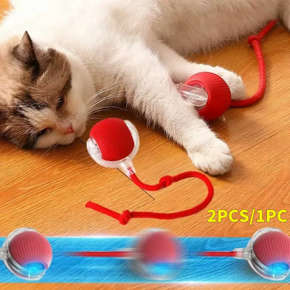 Cat Interactive Ball Toys Automatic Rolling Ball Rechargeable Self Rotating