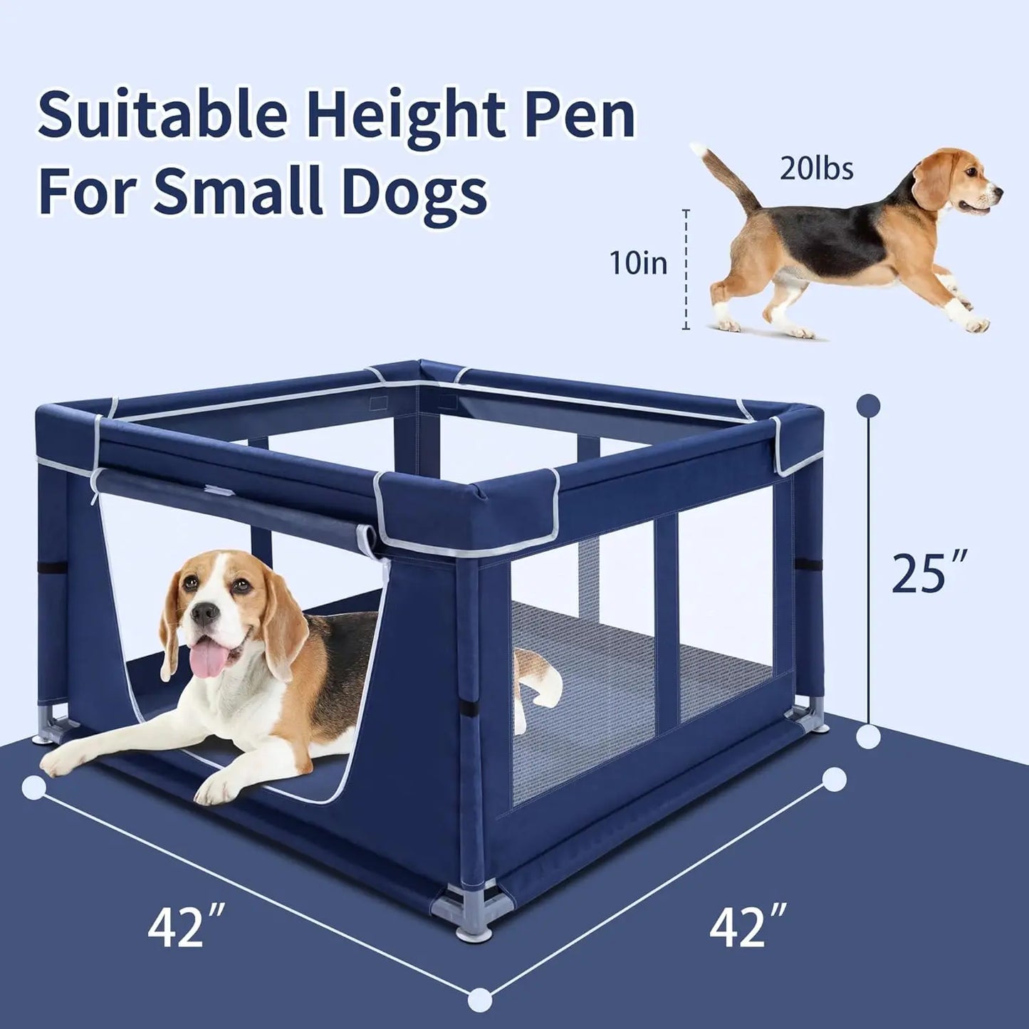 Indoor Dog Playpen with Gate