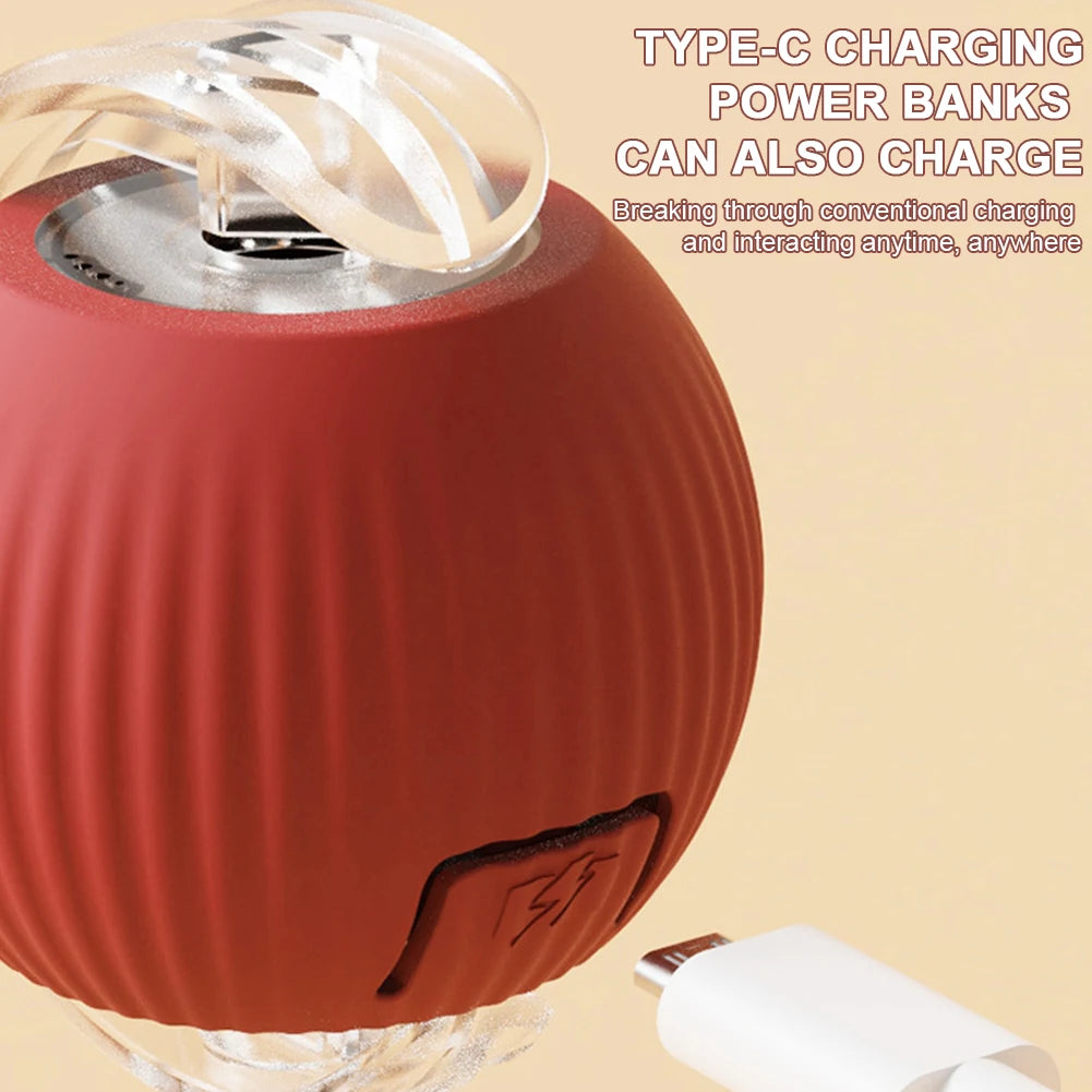 Cat Interactive Ball Toys Automatic Rolling Ball Rechargeable Self Rotating