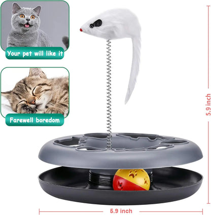 Interactive Cat Toy Roller Track