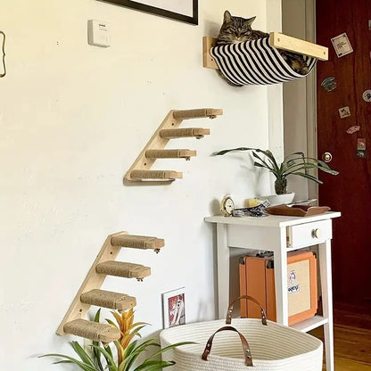 Cat Climbing Stairs