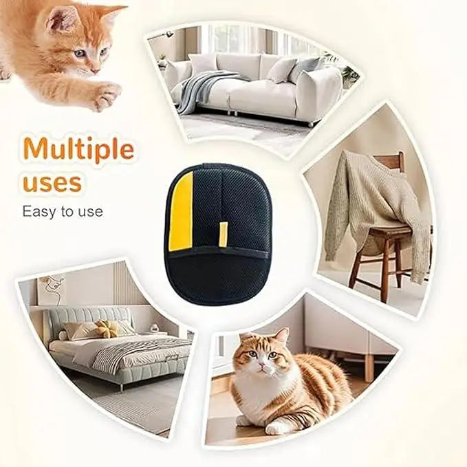 Pet Hair Remover Gloves Electrostatic for Cats and Dogs, Reusable Washable Grooming Glove