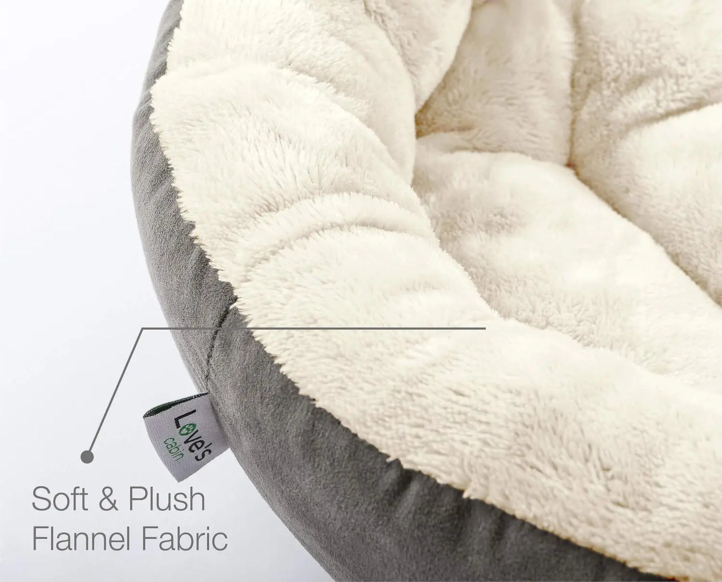 Round Donut Cat and Dog Cushion Bed