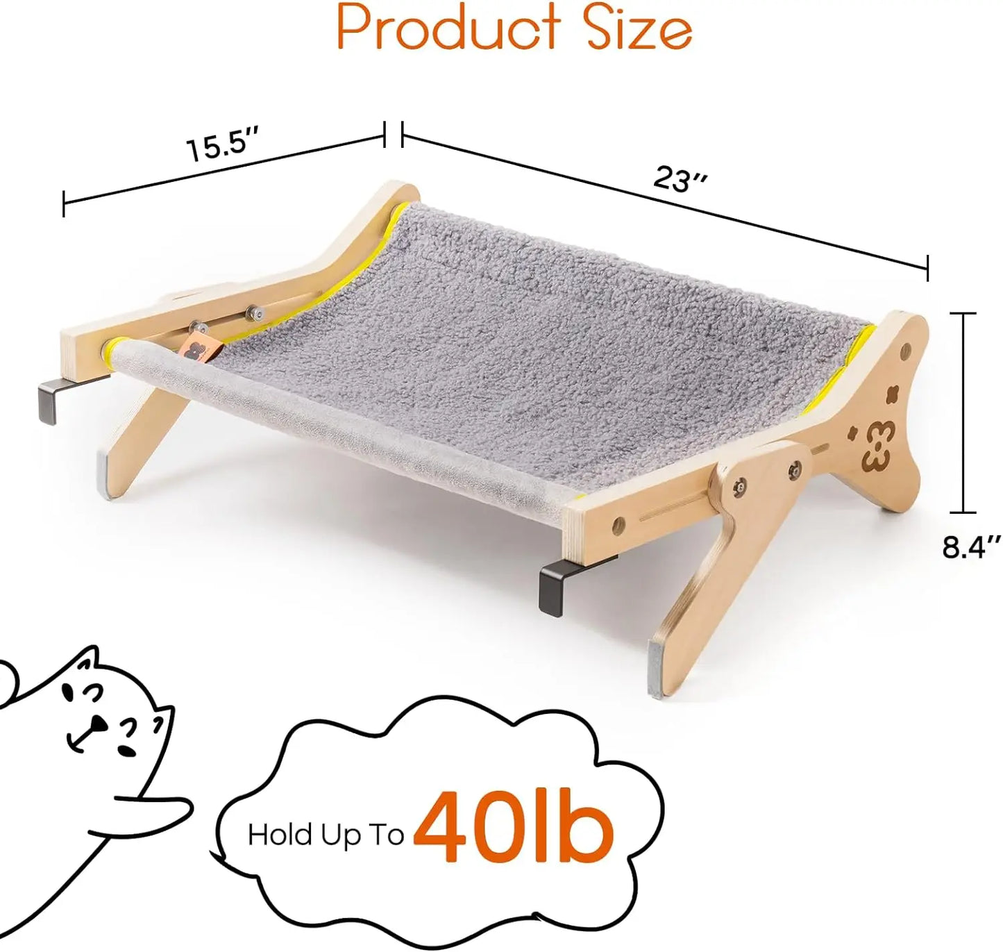 2 in 1 Cat Window or Floor Hammock