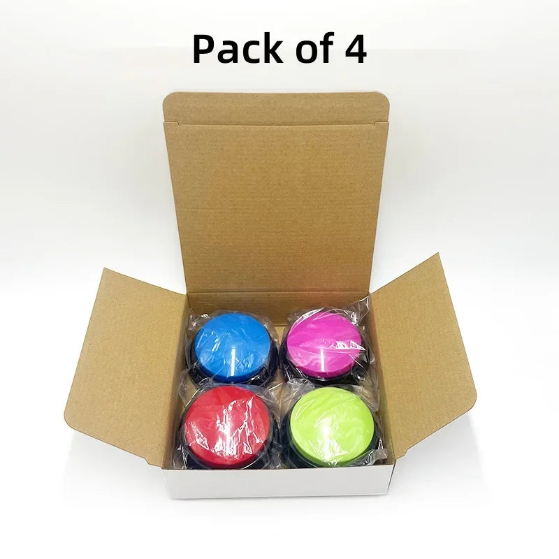 4, 6, 8PCS Dog Communication Buttons Voice Recording for Pet Training Buzzer 30 Second Record Playback