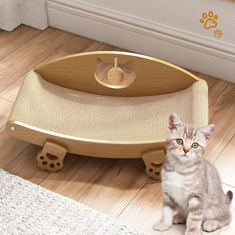 Cat upright recliner, scratch board, claw grinder | Thick, wear-resistant and non shedding