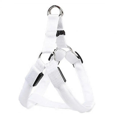 Adjustable LED Pet Harness USB Rechargeable Light Up Dog Harness