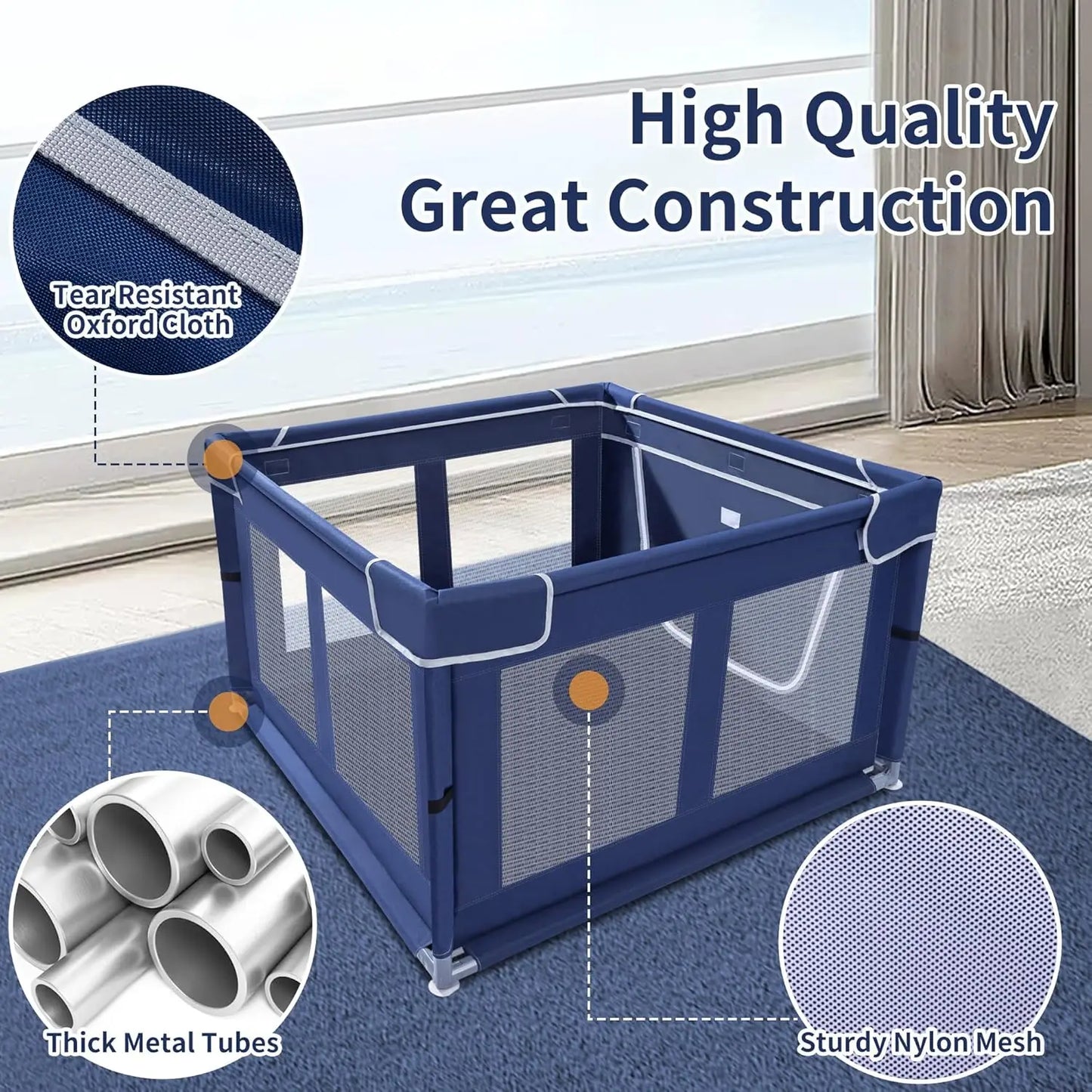 Indoor Dog Playpen with Gate