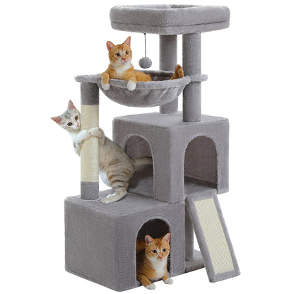 Large Cat Tree for Indoor Cats Multi-Level Cat Tower with Spacious Condos Sisal Scratching Pad