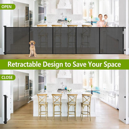 42" Tall Retractable Pet Gate