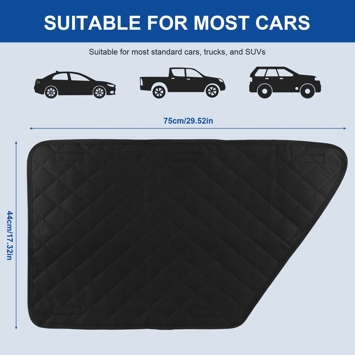 2Pcs Oxford Waterproof Car Door Cover for Dog Anti-Scratch