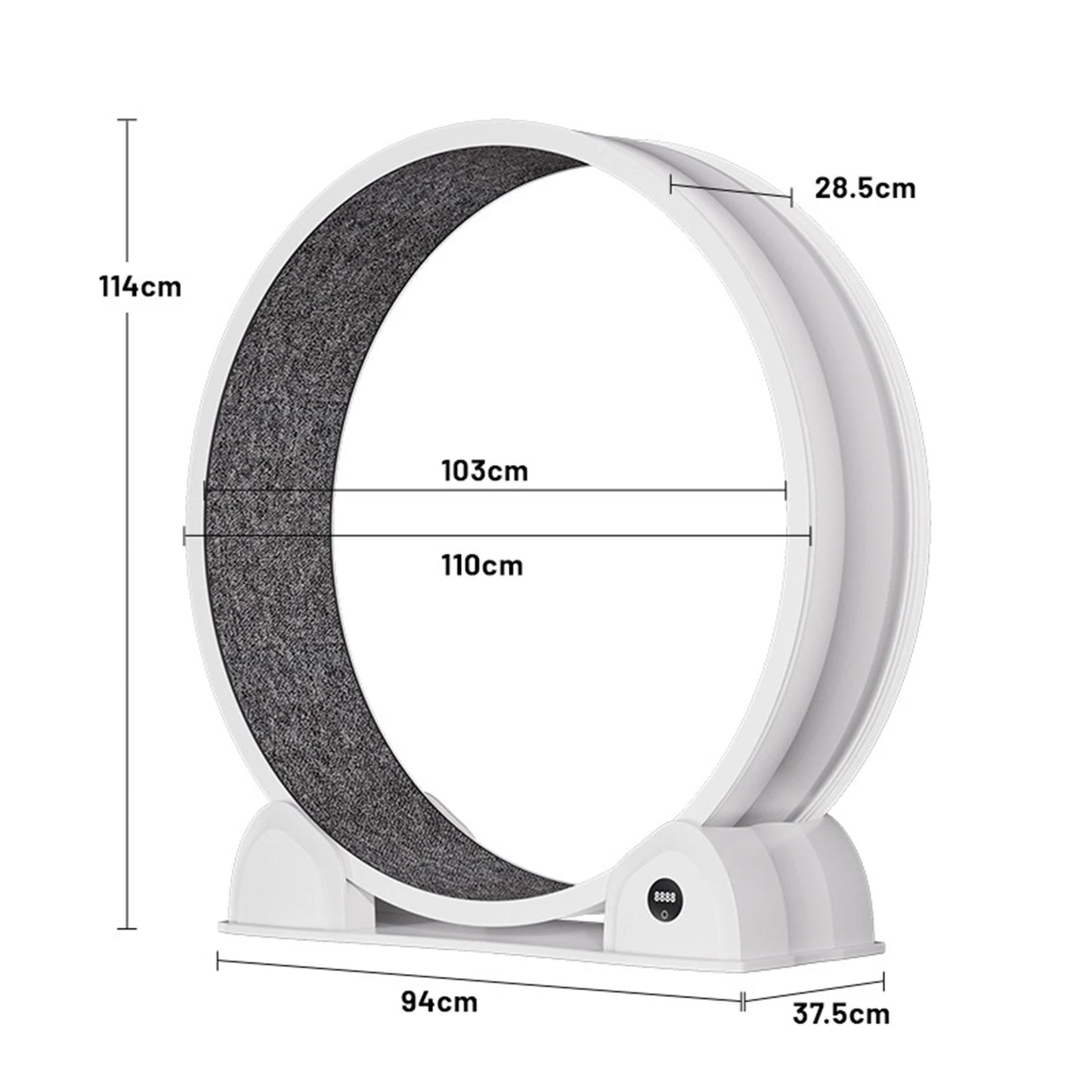 Cat Exercise Wheel for Indoor Cats, ABS, Quiet with Pedometer