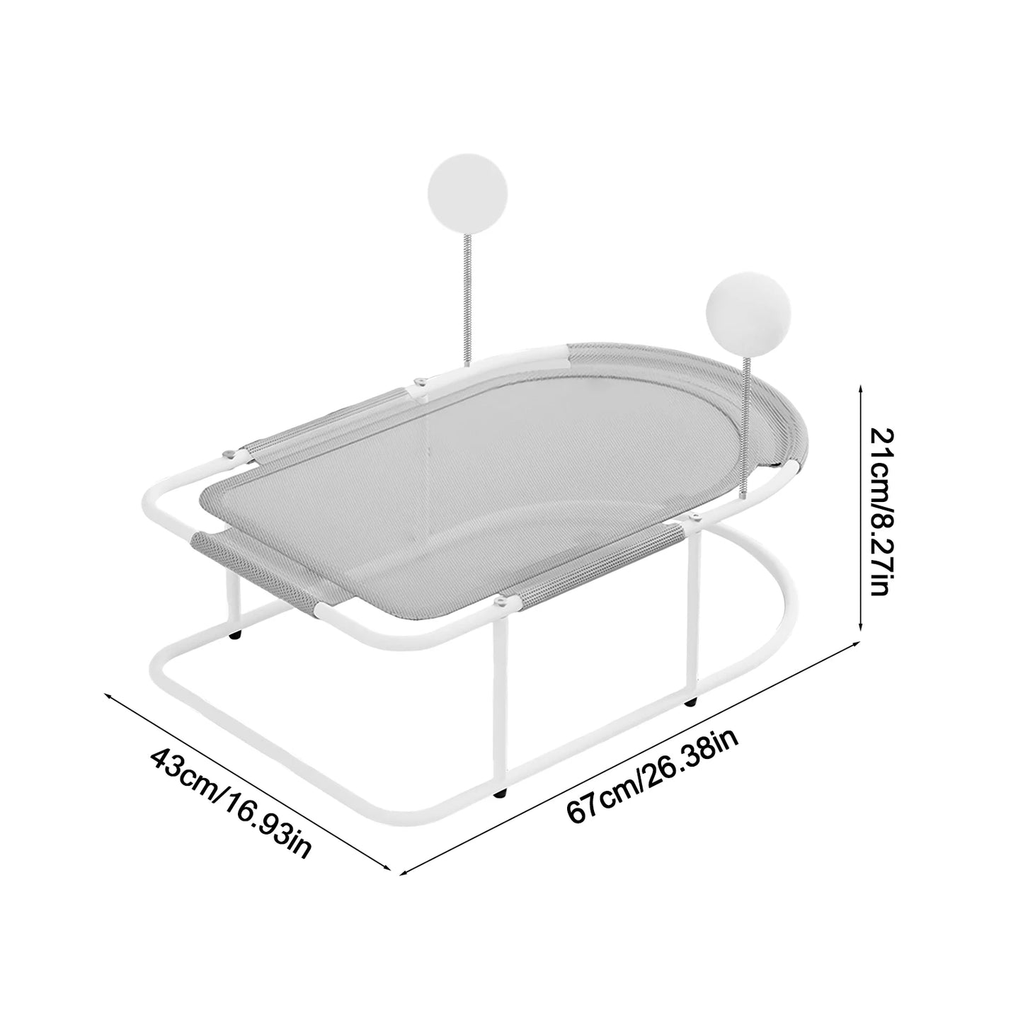 Cat Bed Hammock Free-Standing Elevated for Indoors and Outdoors Easy Assembly with Removable Washable Mesh
