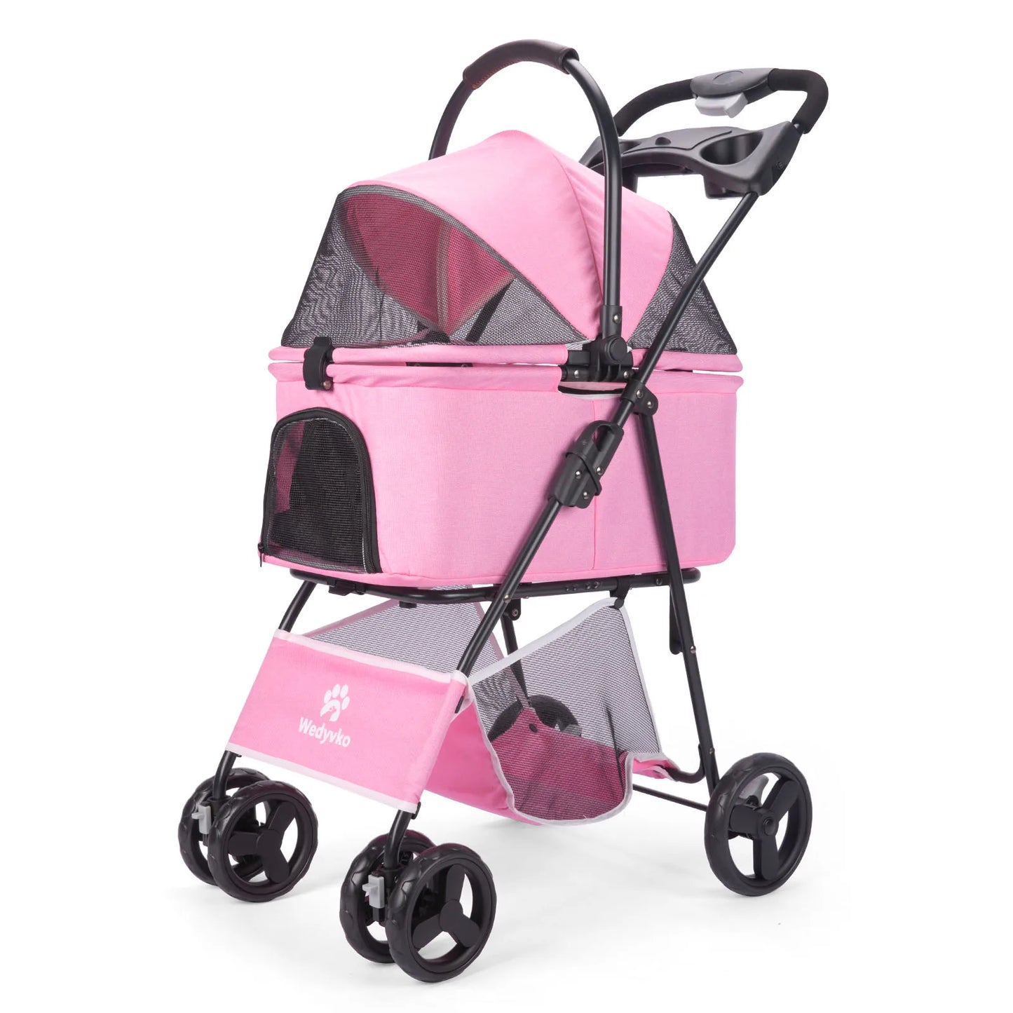 3 in 1 Pet Stroller with Removable Carrier, Folding Stroller for Small/Medium Dogs and Cats, Waterproof
