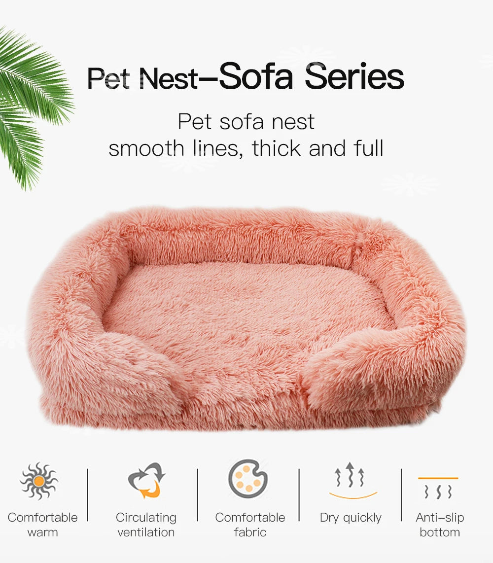Thick Orthopedic Dog bed for large dogs, easy to remove and wash plush cover