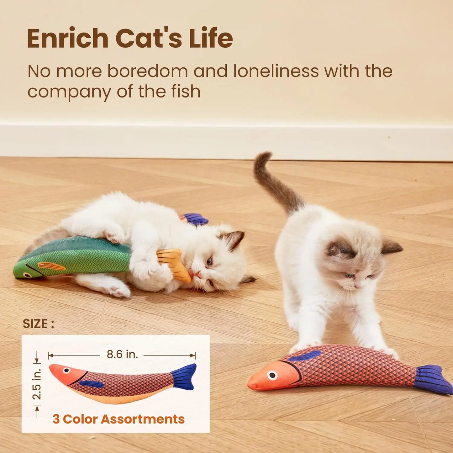 Fish Shape Catnip Toy