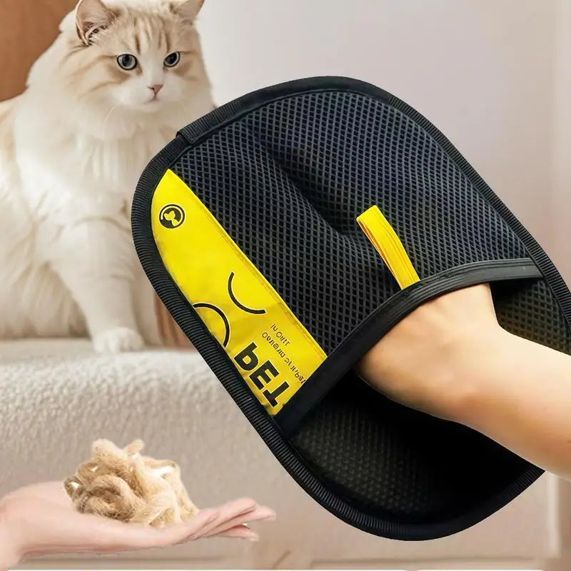 Pet Hair Remover Gloves Electrostatic for Cats and Dogs, Reusable Washable Grooming Glove