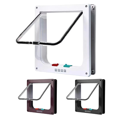 Cat Flap Door with 4 Way Security Lock