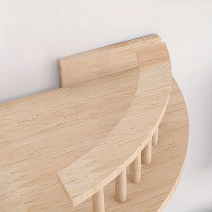 Wall Corner Mounted Cat Shelf