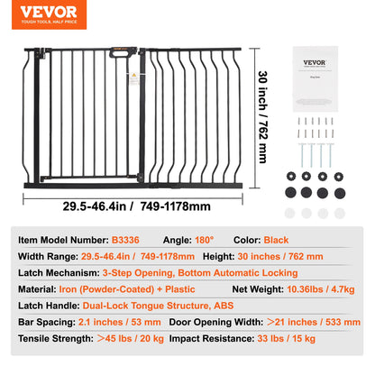 Baby Gate 28/30/36 Inches High Dog Gate